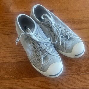 Jack Purcell Converse Sneakers Shoes Size 7.5 Gray Laces